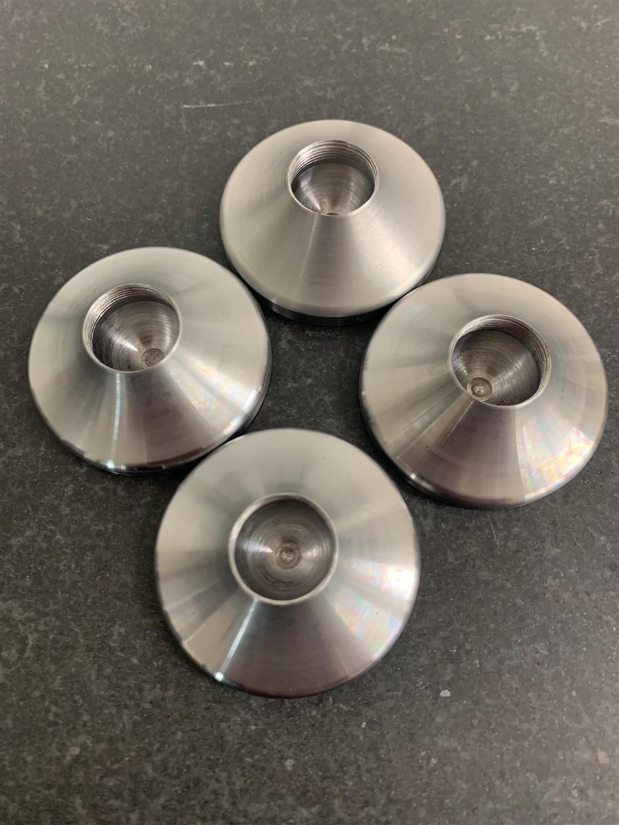 Precision-turned conical lathe components