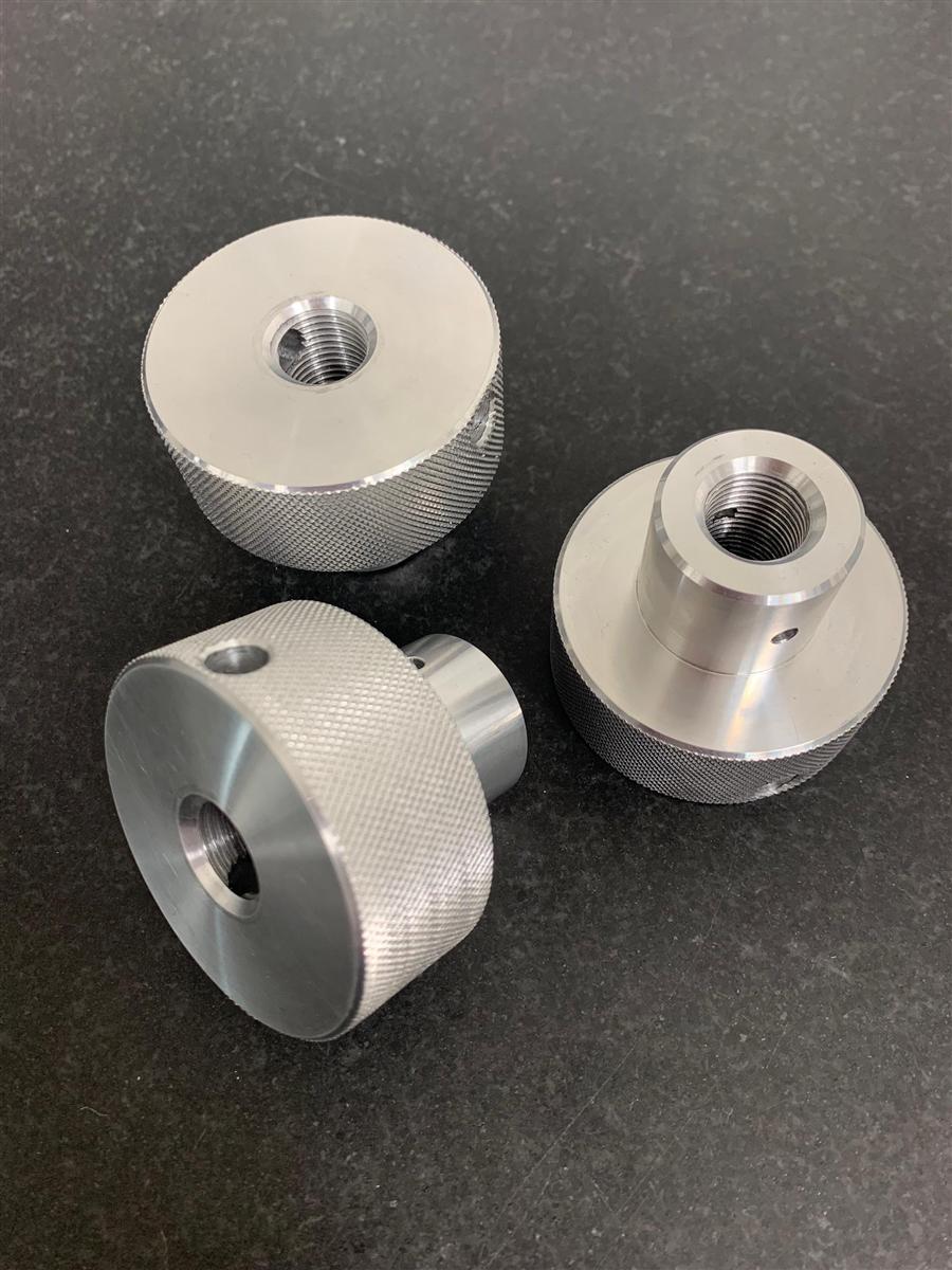 Precision-turned knurled cylindrical parts
