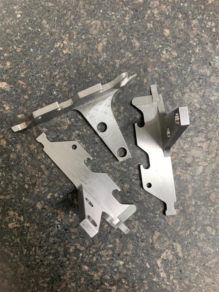 CNC-milled precision bracket components